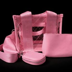 Steve Madden Vibrant Pink Tote and Accessories Set